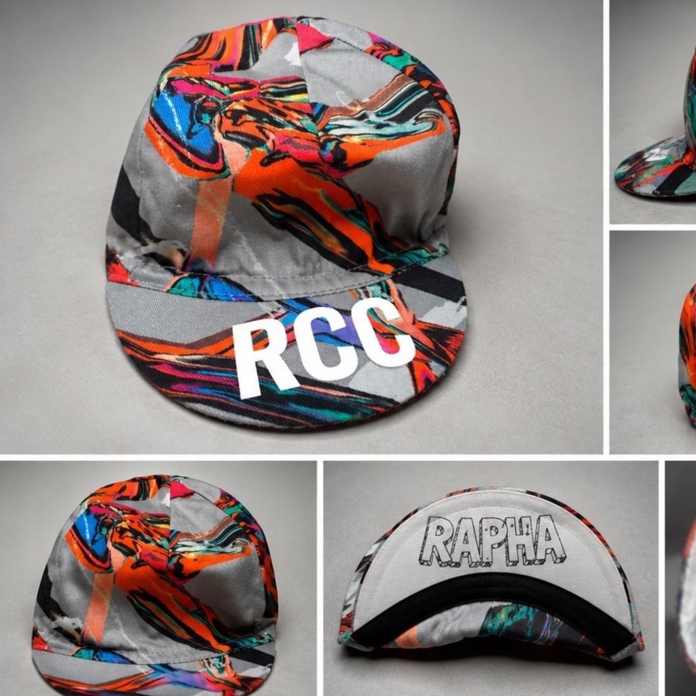 Rapha Cycling Cap RCC Braulio Amado Multicolor Cotton Limited Edition Artist